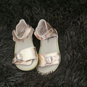 Monkey Feet Gold Sandals, toddler 18-24 Months